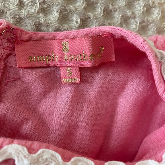 Simply Southern Pink Dress with Embroidery - Picture 3 of 3